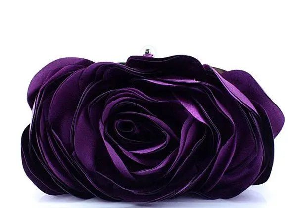 Floral Chain Clutch — Evening Bag - Luzilly Bridal & Apparel