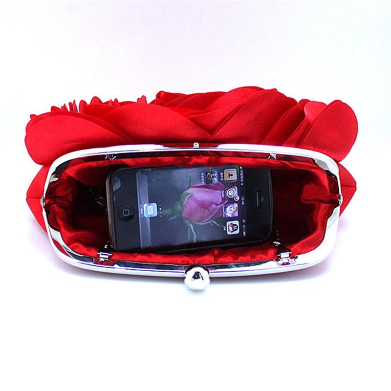 Floral Chain Clutch — Evening Bag - Luzilly Bridal & Apparel