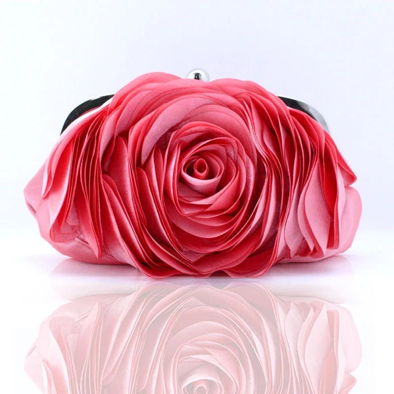 Floral Chain Clutch — Evening Bag - Luzilly Bridal & Apparel