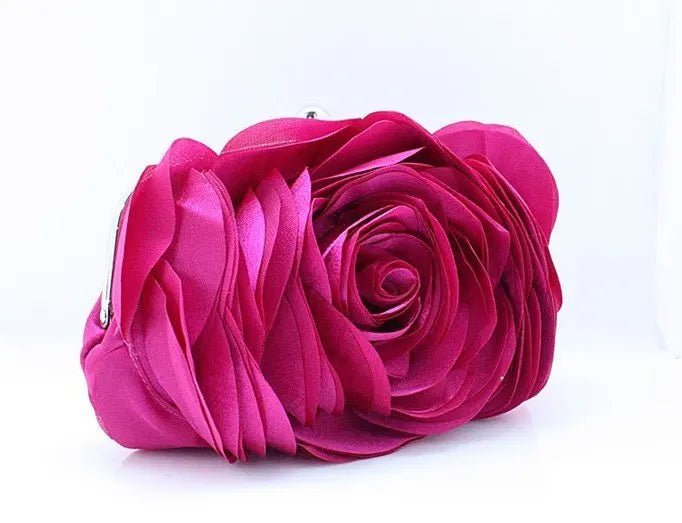 Floral Chain Clutch — Evening Bag - Luzilly Bridal & Apparel
