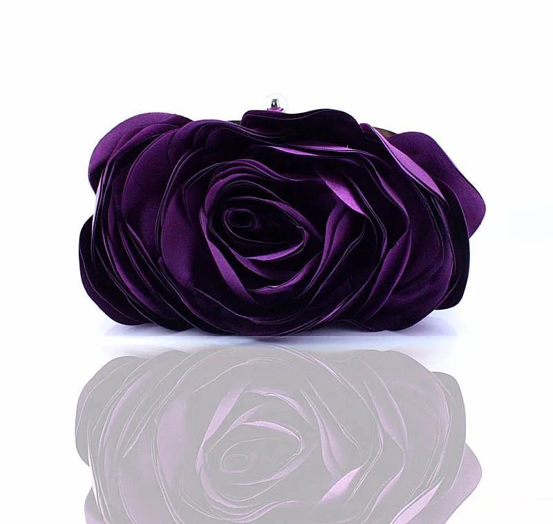 Floral Chain Clutch — Evening Bag - Luzilly Bridal & Apparel