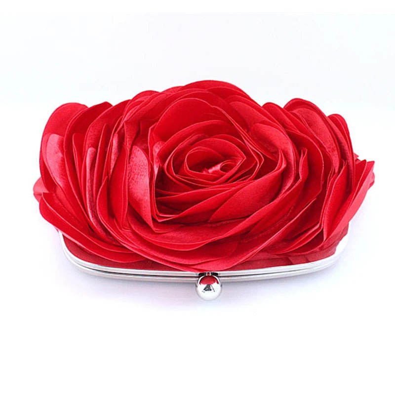 Floral Chain Clutch — Evening Bag - Luzilly Bridal & Apparel