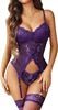 Floral Lace and Mesh Lingerie Set - Luzilly Bridal & Apparel