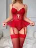 Floral Lace Corset and Garter Set - Luzilly Bridal & Apparel