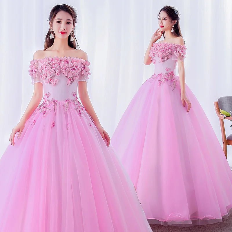 Floral Organza A-Line Bridesmaid and Party Dress - Luzilly Bridal & Apparel