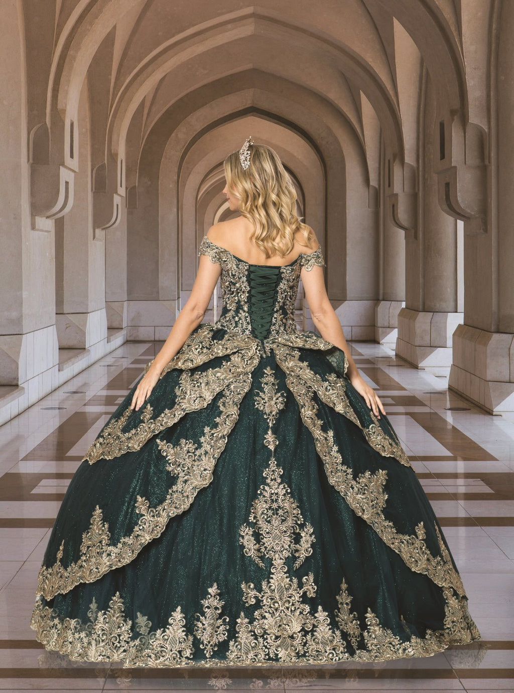Floral Quinceañera Ball Gown - Luzilly Bridal & Apparel
