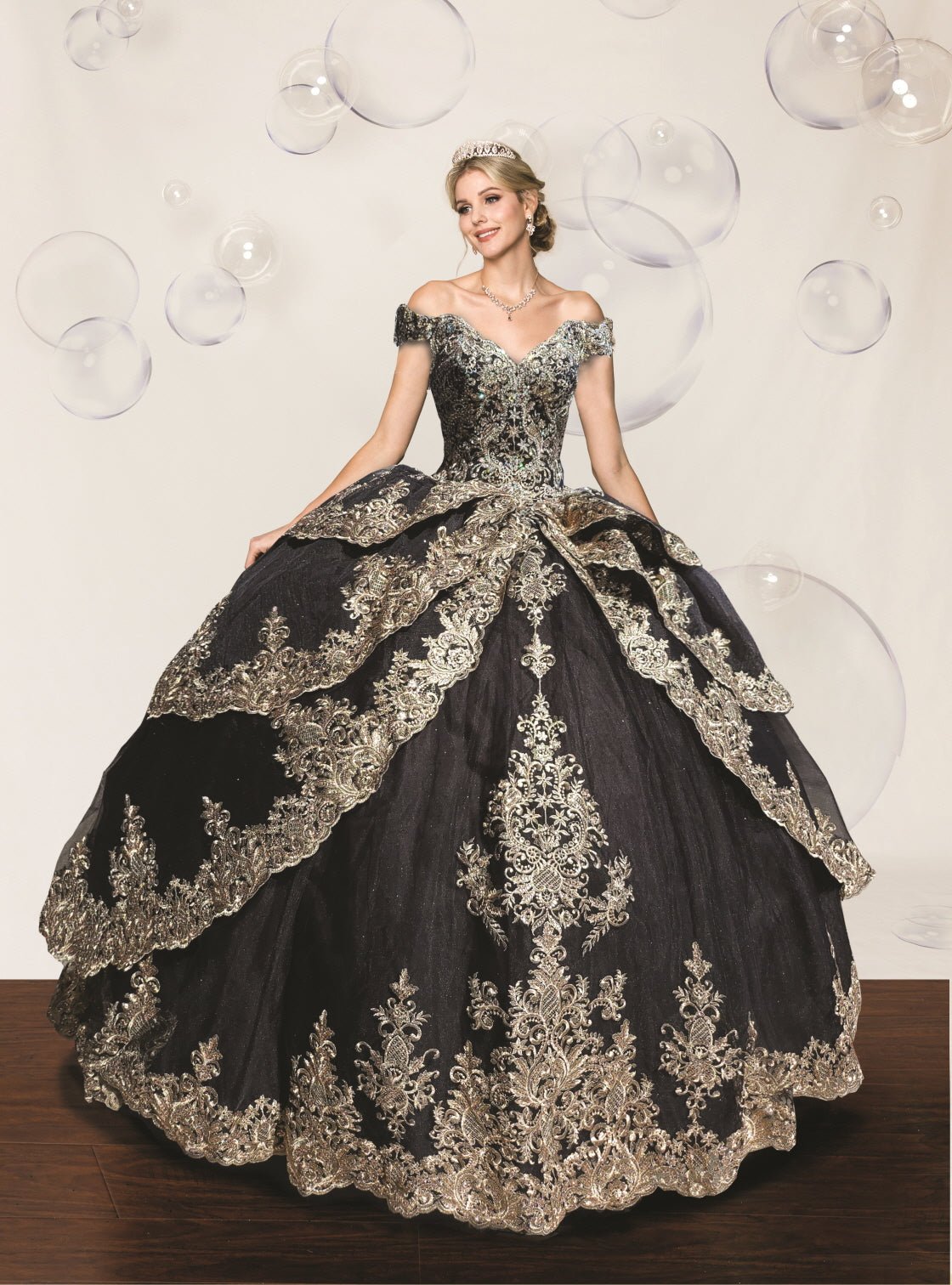 Floral Quinceañera Ball Gown - Luzilly Bridal & Apparel