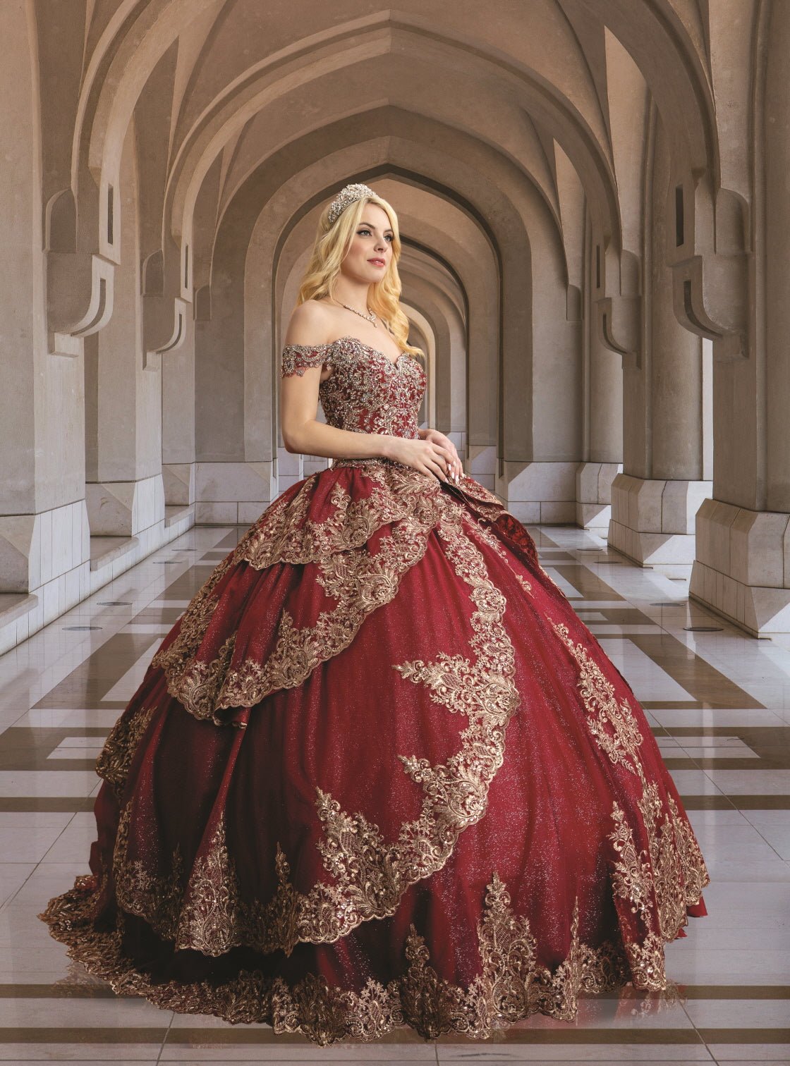Floral Quinceañera Ball Gown - Luzilly Bridal & Apparel