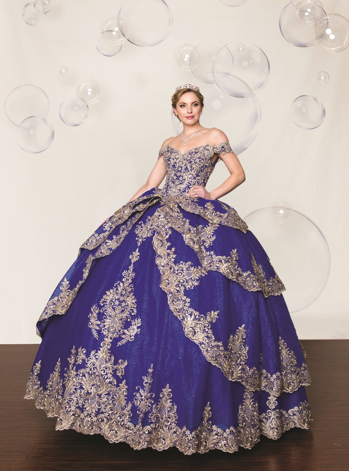 Floral Quinceañera Ball Gown - Luzilly Bridal & Apparel