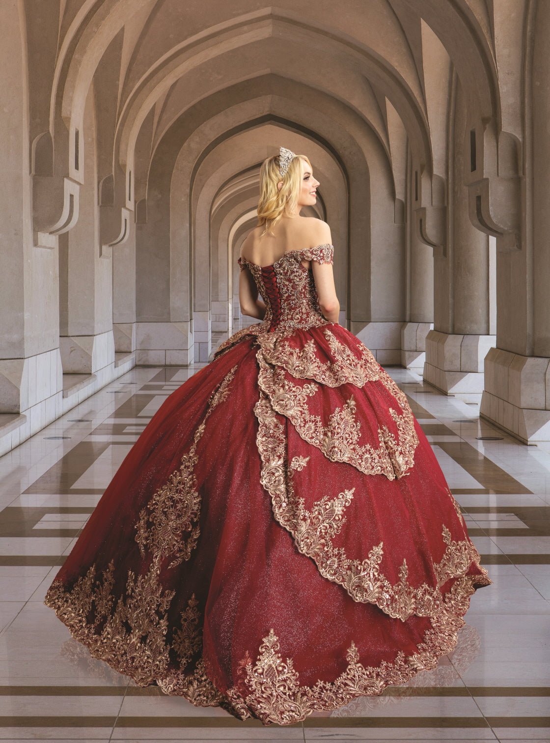 Floral Quinceañera Ball Gown - Luzilly Bridal & Apparel
