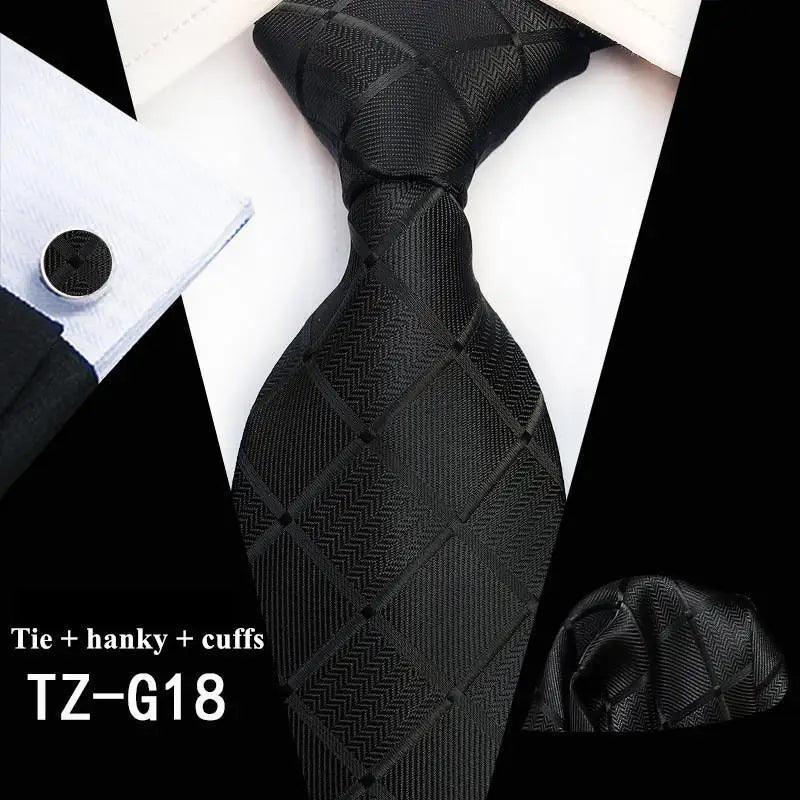 Floral Silk Necktie & Cufflink Set for Men - Luzilly Bridal & Apparel