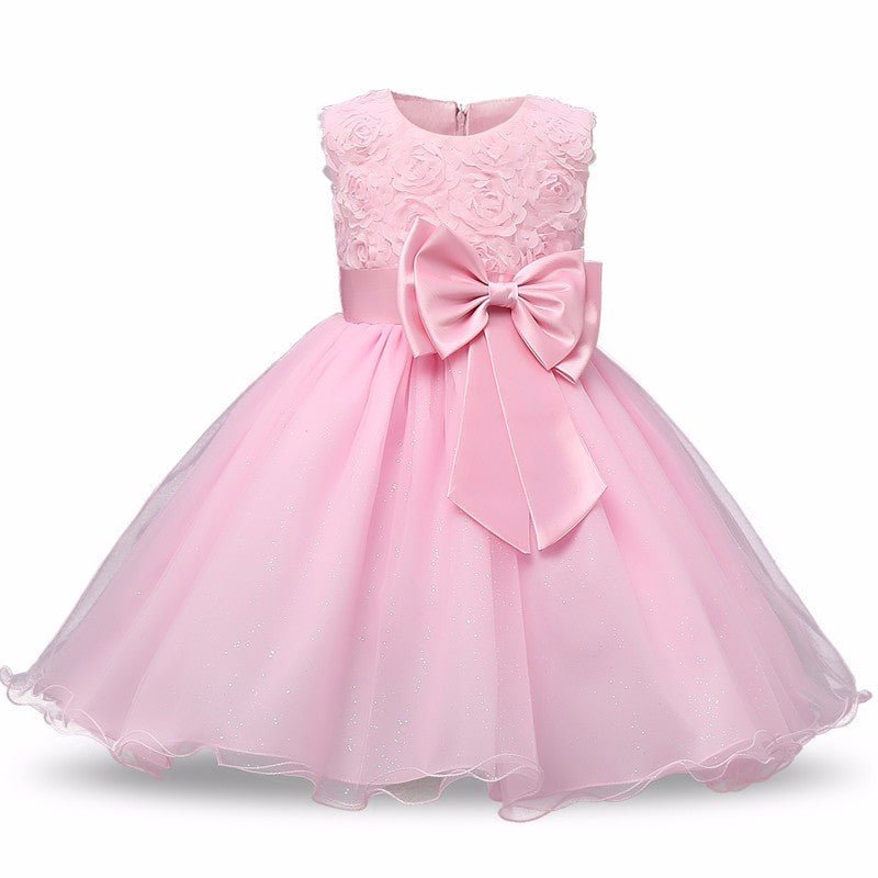 Floral Tutu Flower Girl Dress - Luzilly Bridal & Apparel