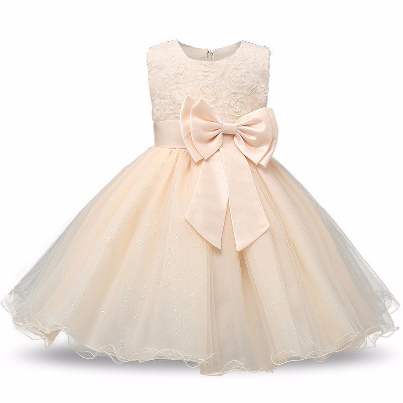 Floral Tutu Flower Girl Dress - Luzilly Bridal & Apparel