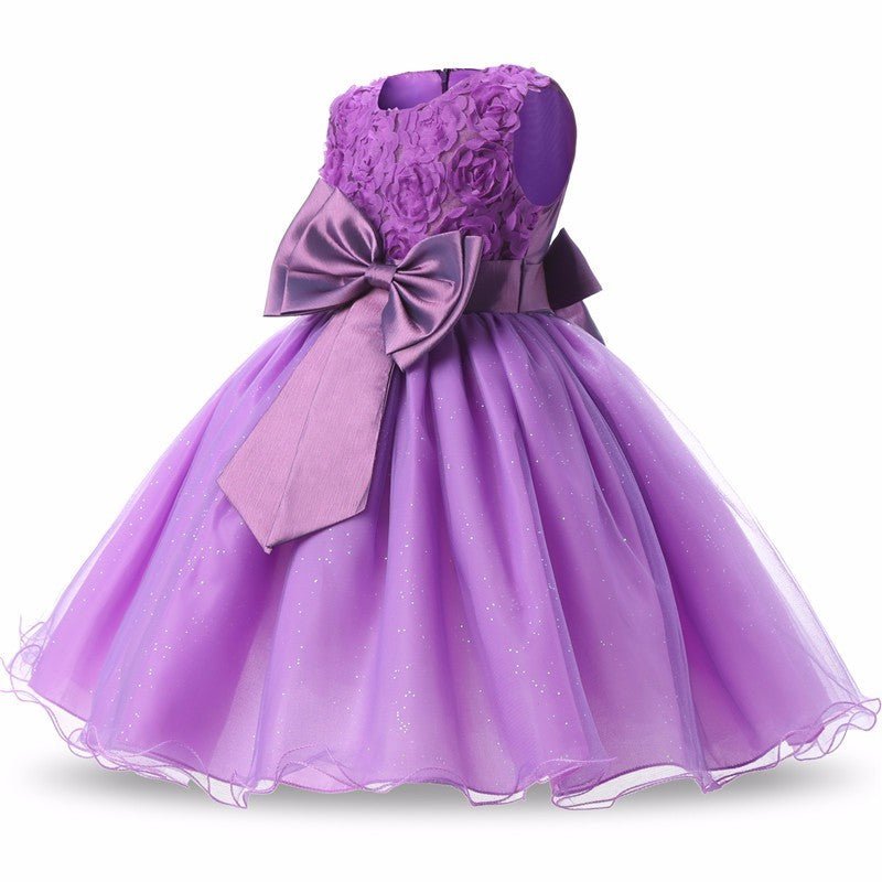 Floral Tutu Flower Girl Dress - Luzilly Bridal & Apparel