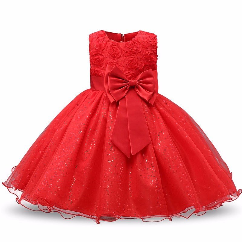 Floral Tutu Flower Girl Dress - Luzilly Bridal & Apparel