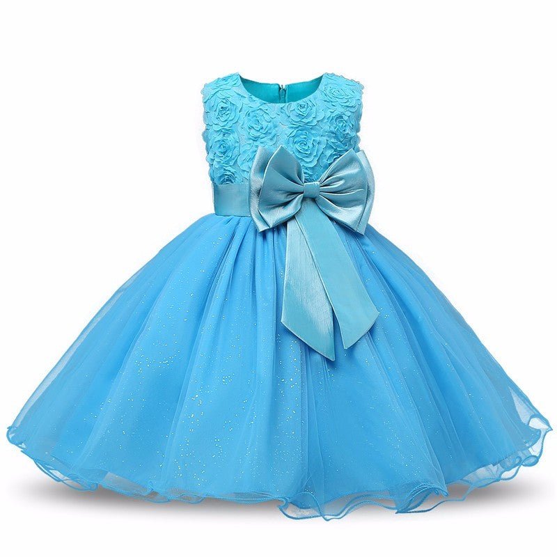 Floral Tutu Flower Girl Dress - Luzilly Bridal & Apparel