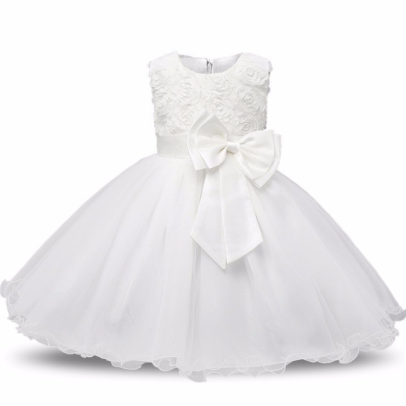Floral Tutu Flower Girl Dress - Luzilly Bridal & Apparel