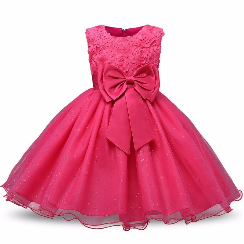 Floral Tutu Flower Girl Dress - Luzilly Bridal & Apparel