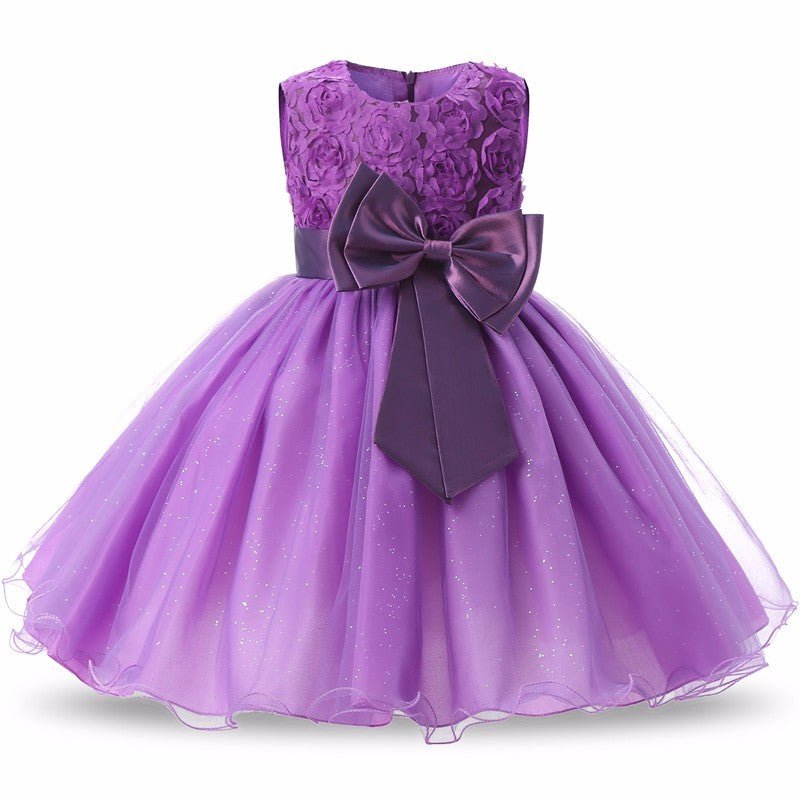 Floral Tutu Flower Girl Dress - Luzilly Bridal & Apparel