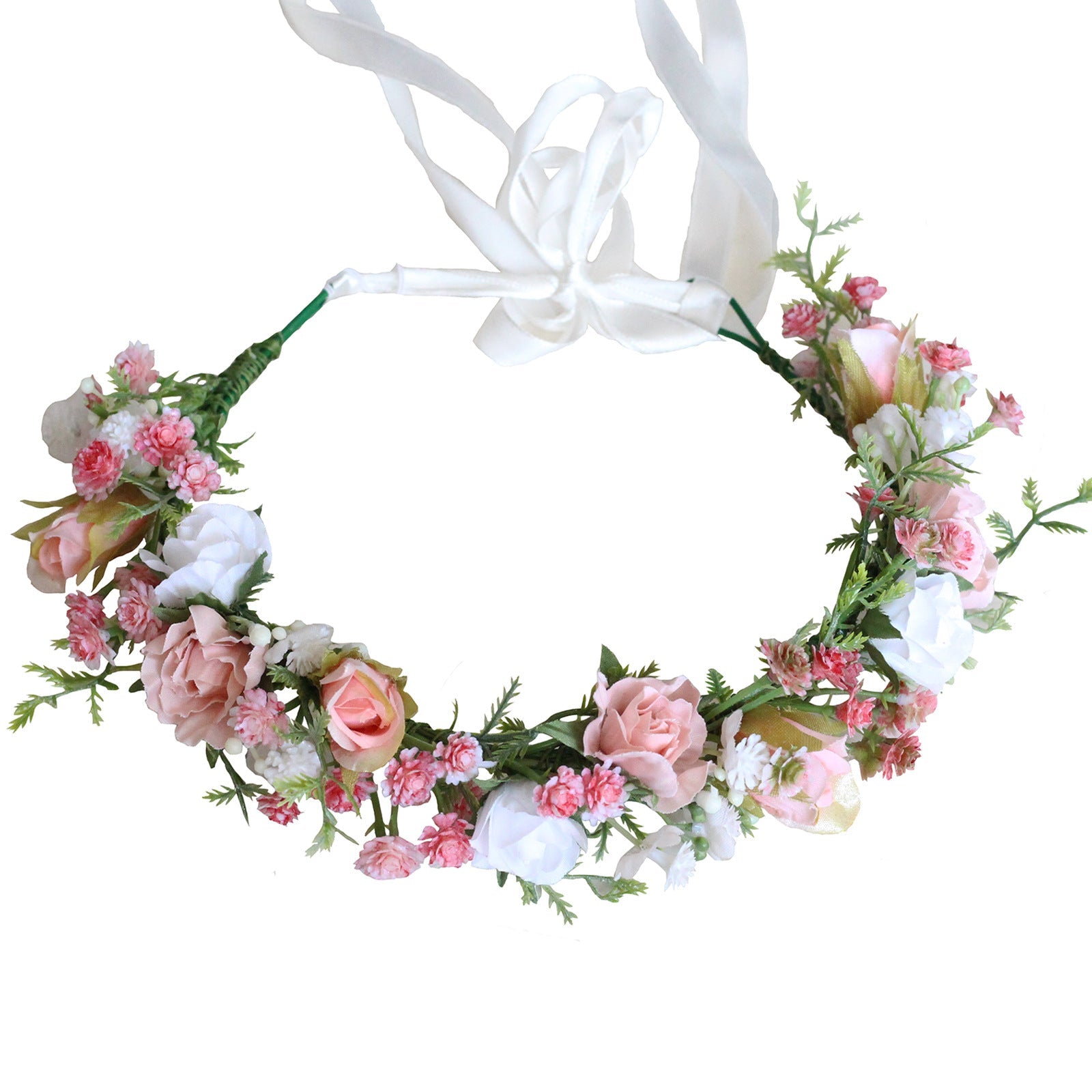Flower garland headpiece simulation flower starry sky children's headband bride hair accessories photo shoot wearing flower garland female - Luzilly Bridal & Apparel