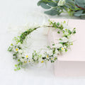 Flower garland headwear handmade daisy sky star vine flower crown wedding flower girl bridesmaid photo hair accessory girl - Luzilly Bridal & Apparel