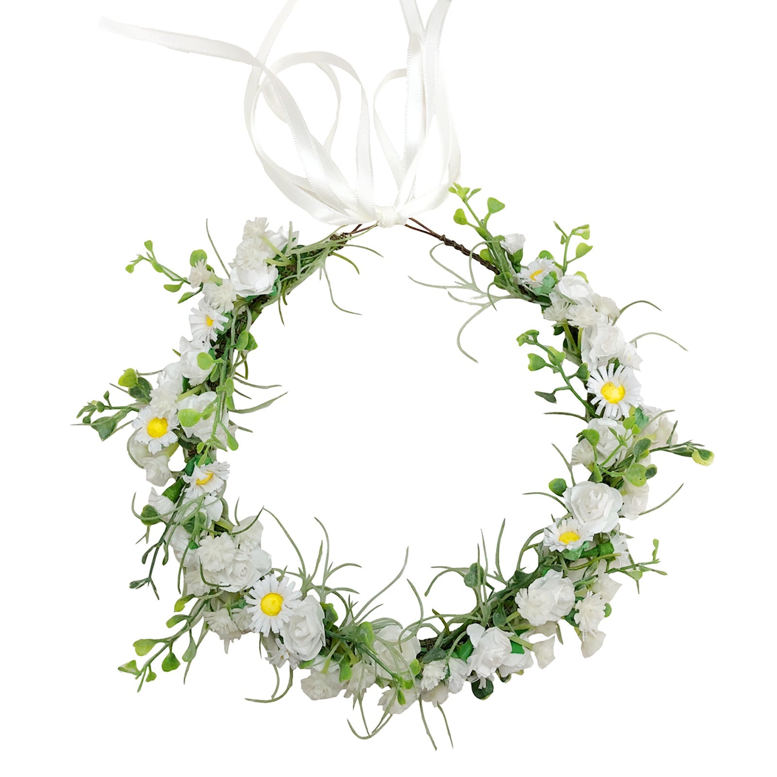 Flower garland headwear handmade daisy sky star vine flower crown wedding flower girl bridesmaid photo hair accessory girl - Luzilly Bridal & Apparel