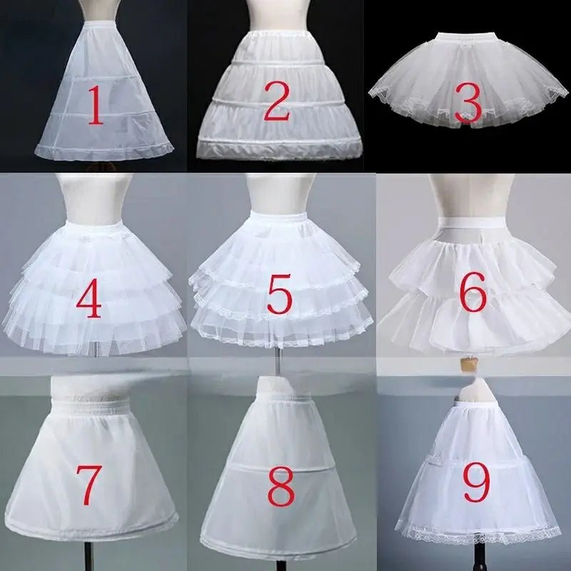 Flower Girl Petticoat Underskirt - Multiple Styles - Luzilly Bridal & Apparel