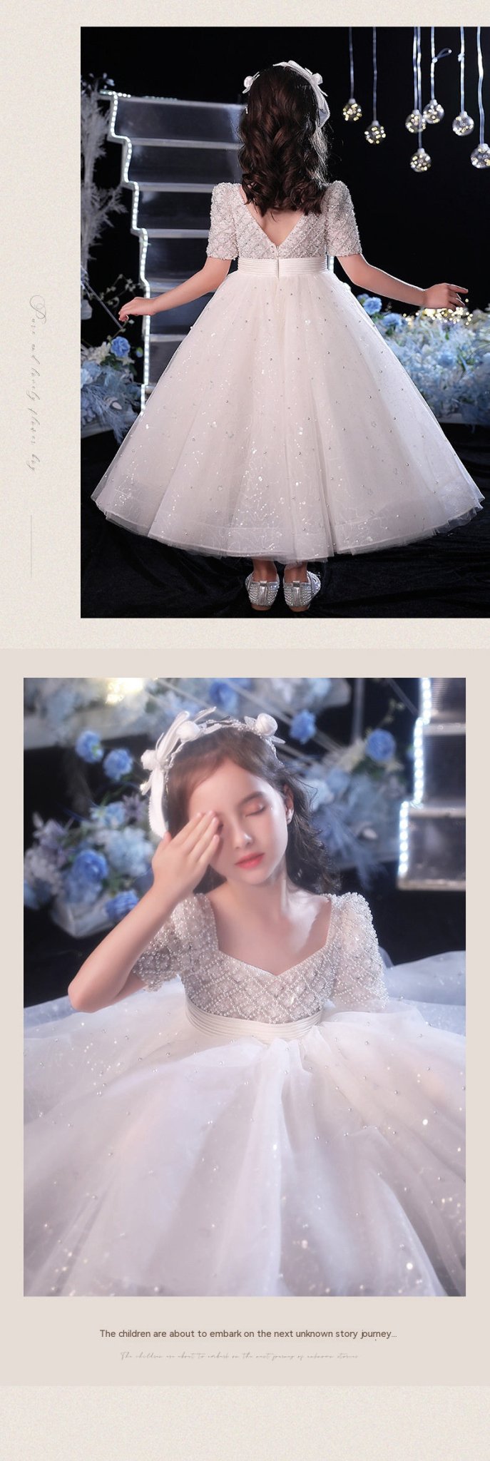Flower Girl Wedding Dress for Kids Costume -  GIAA221410003 - Luzilly Bridal & Apparel