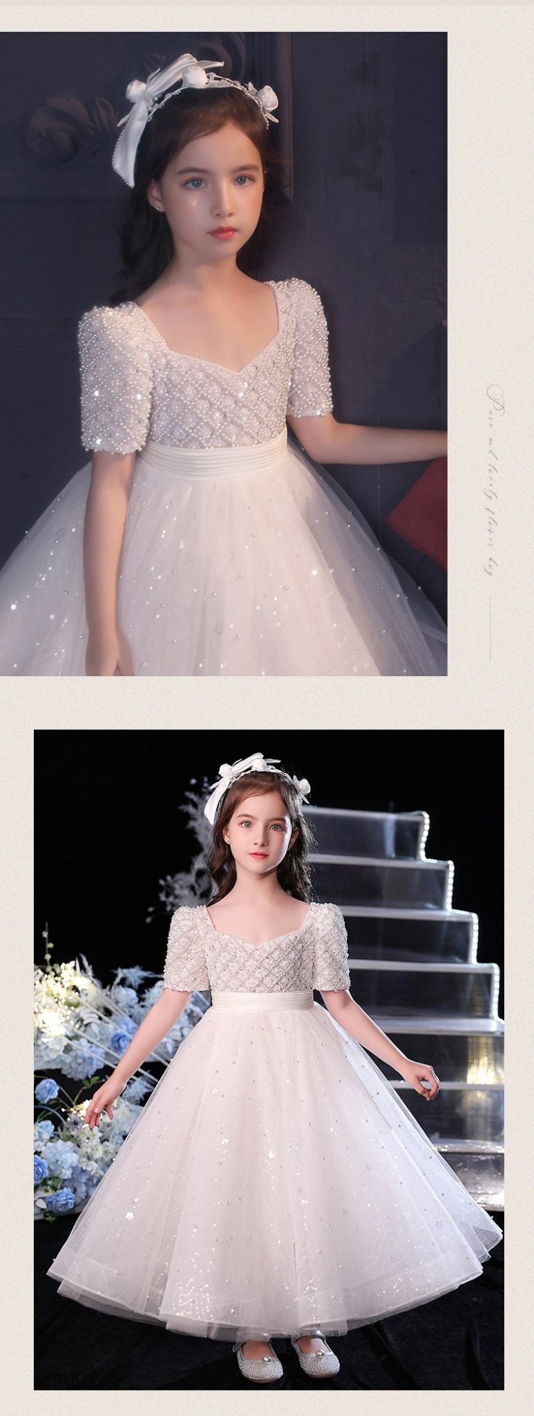 Flower Girl Wedding Dress for Kids Costume -  GIAA221410003 - Luzilly Bridal & Apparel