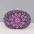 Flower Rhinestone Evening Clutch - Luzilly Bridal & Apparel