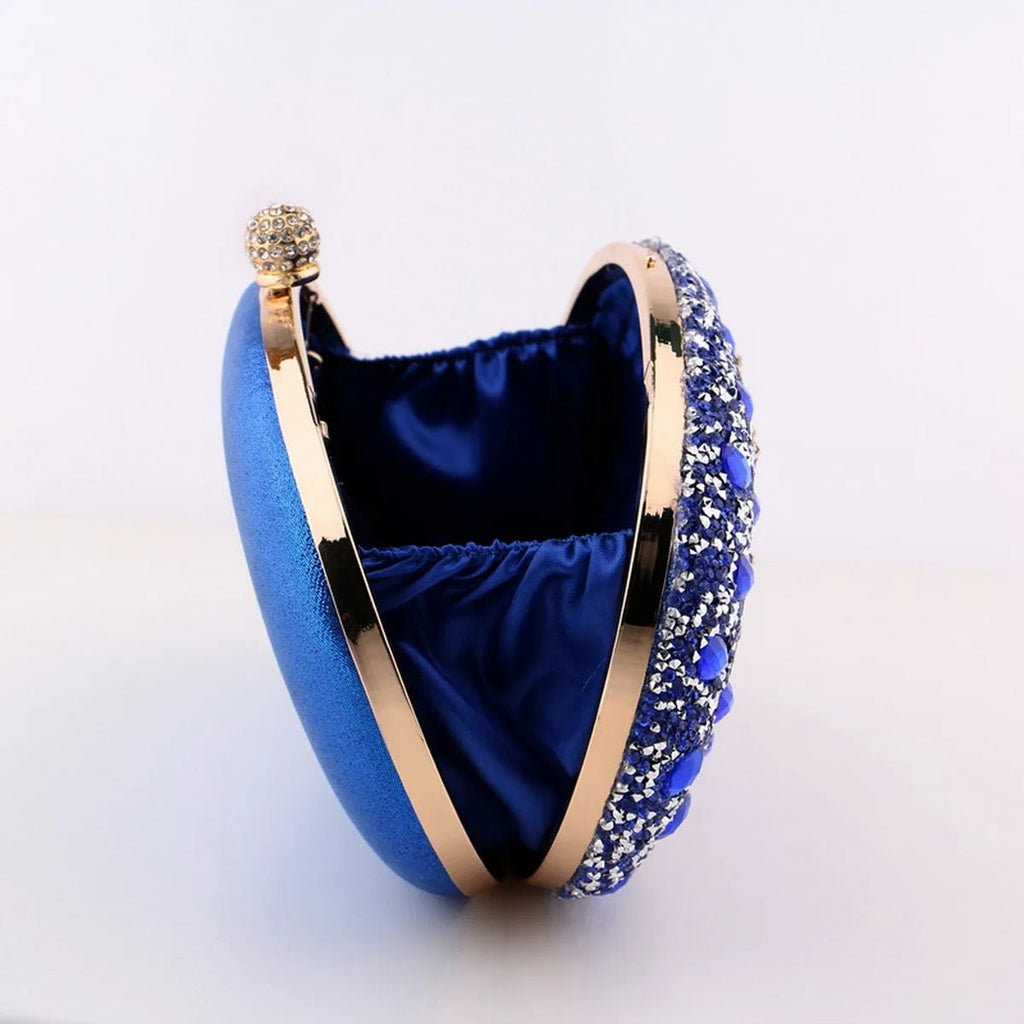 Flower Rhinestone Evening Clutch - Luzilly Bridal & Apparel