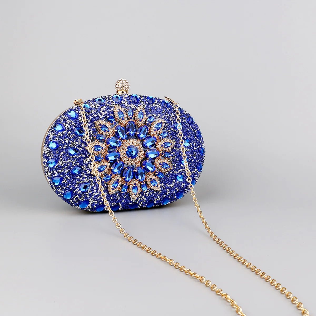 Flower Rhinestone Evening Clutch - Luzilly Bridal & Apparel