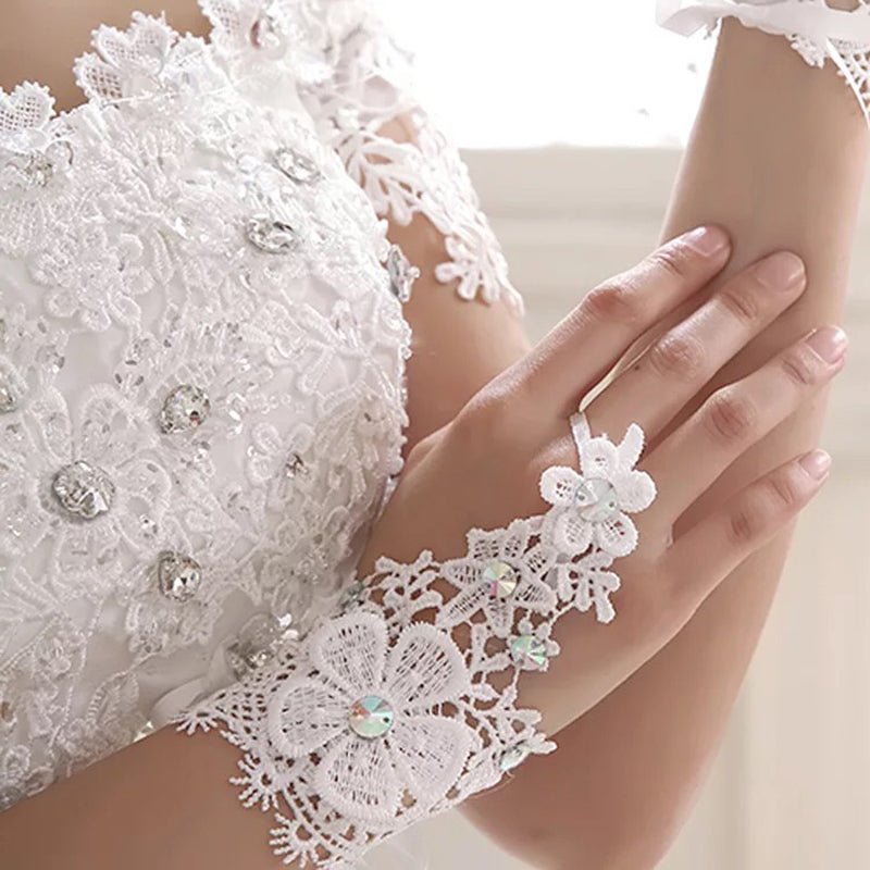 Flowers Fashion Women's Short Accessories Wedding Dress Accessories - Luzilly Bridal & Apparel