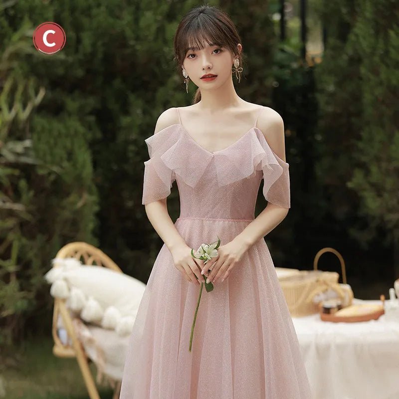 Flowy Chiffon Bridesmaid Dress - Luzilly Bridal & Apparel