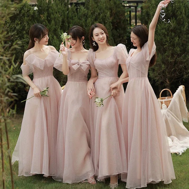 Flowy Chiffon Bridesmaid Dress - Luzilly Bridal & Apparel