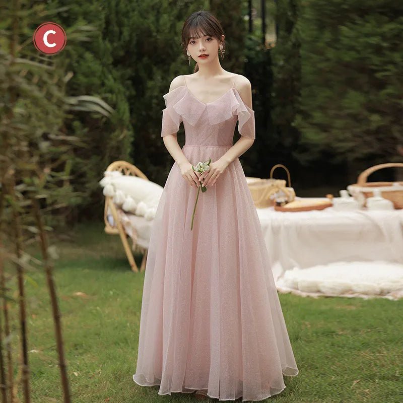 Flowy Chiffon Bridesmaid Dress - Luzilly Bridal & Apparel