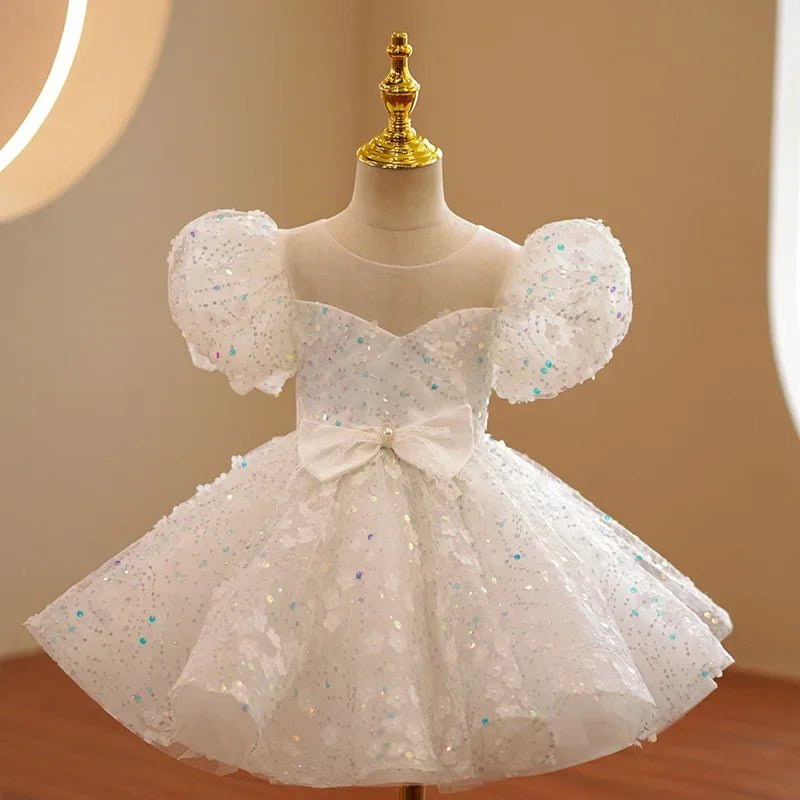 Fluffy Lace Ball Gown Girls Party Dress - Luzilly Bridal & Apparel