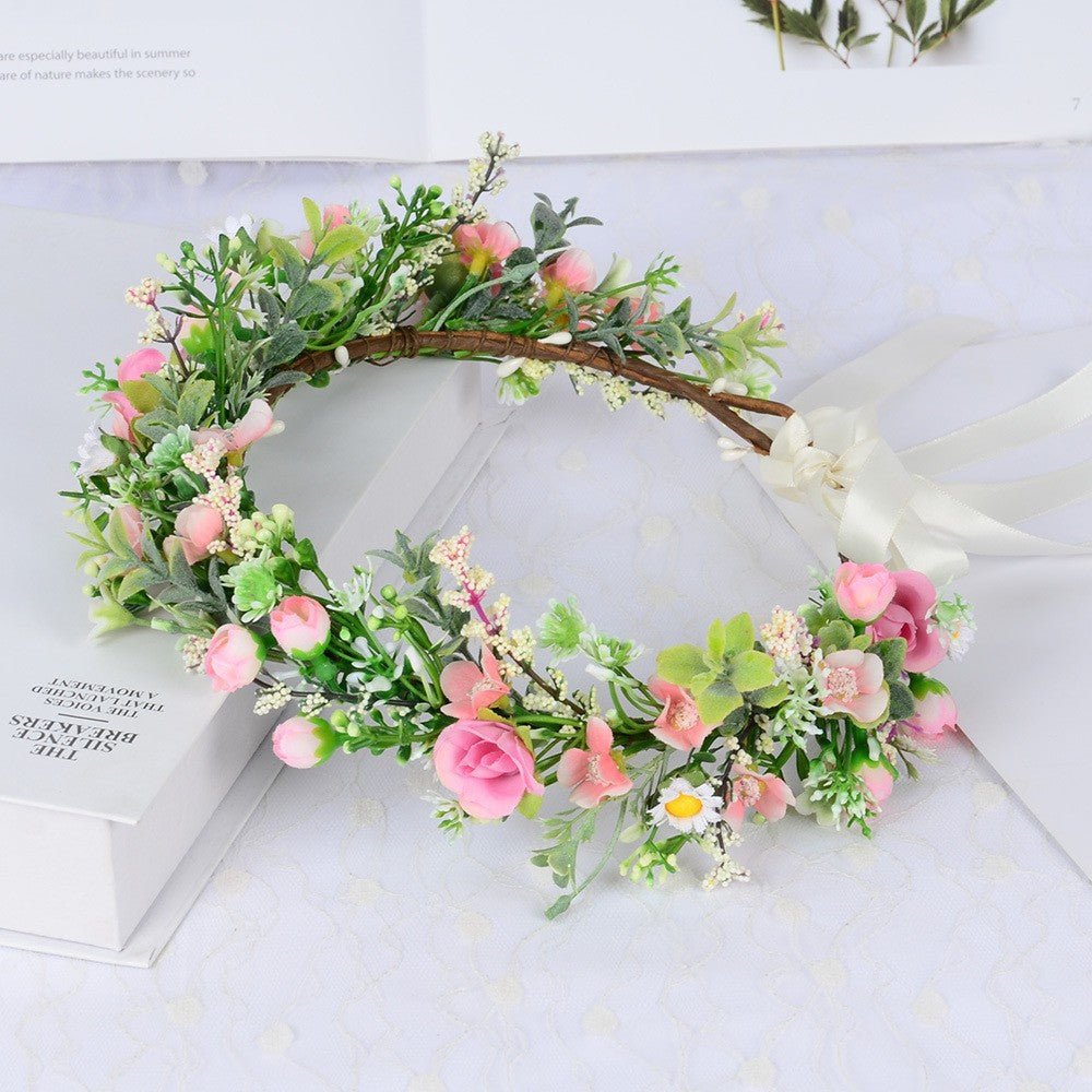 Forest style bride sweet flower headband hair accessories super fairy small floral accessories and makeup styling photography photography travel photography - Luzilly Bridal & Apparel