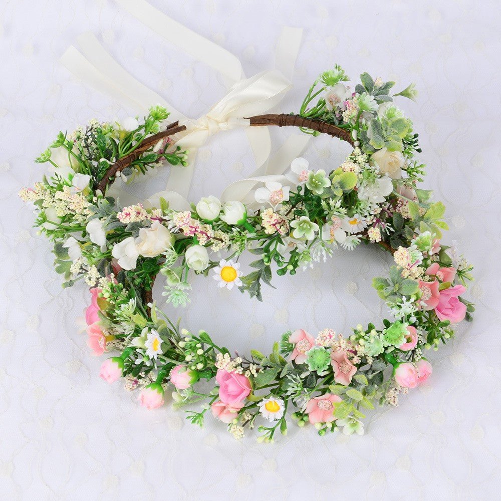 Forest style bride sweet flower headband hair accessories super fairy small floral accessories and makeup styling photography photography travel photography - Luzilly Bridal & Apparel