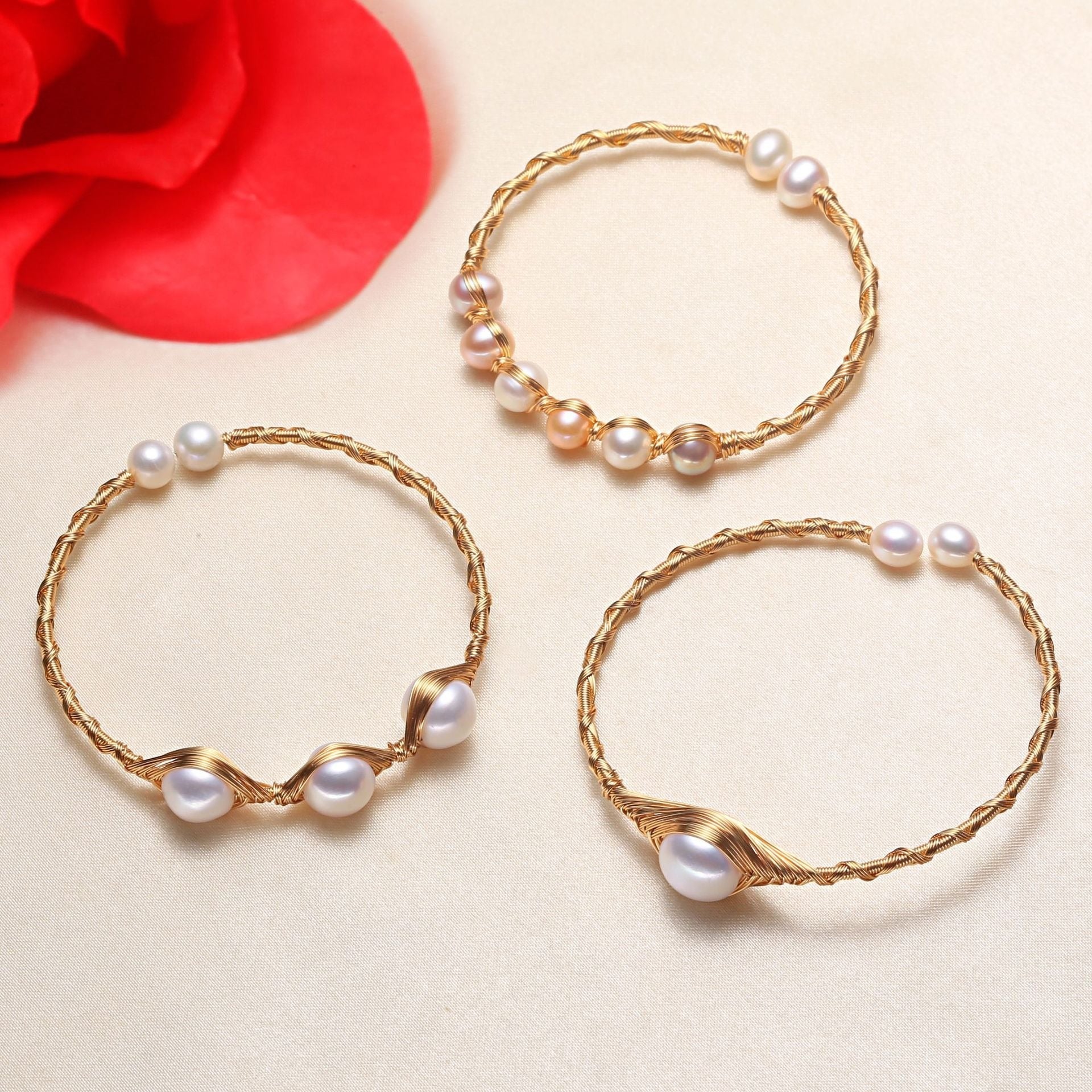 Freshwater Pearl Bracelet Female Hand Jewelry Pearl Jewelry - Luzilly Bridal & Apparel
