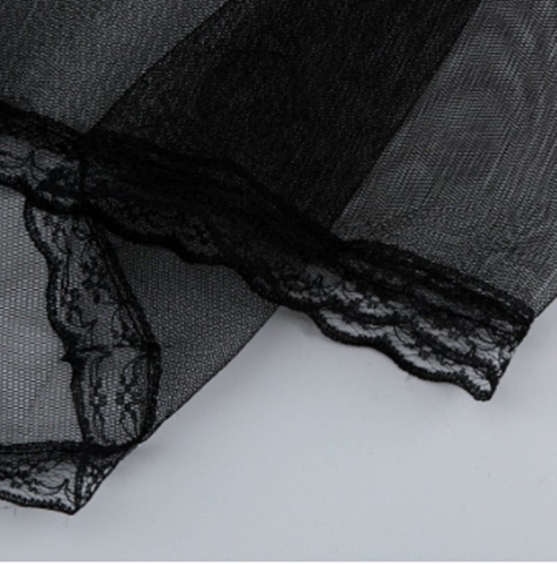 Front-Slit Lace Nightdress - Luzilly Bridal & Apparel
