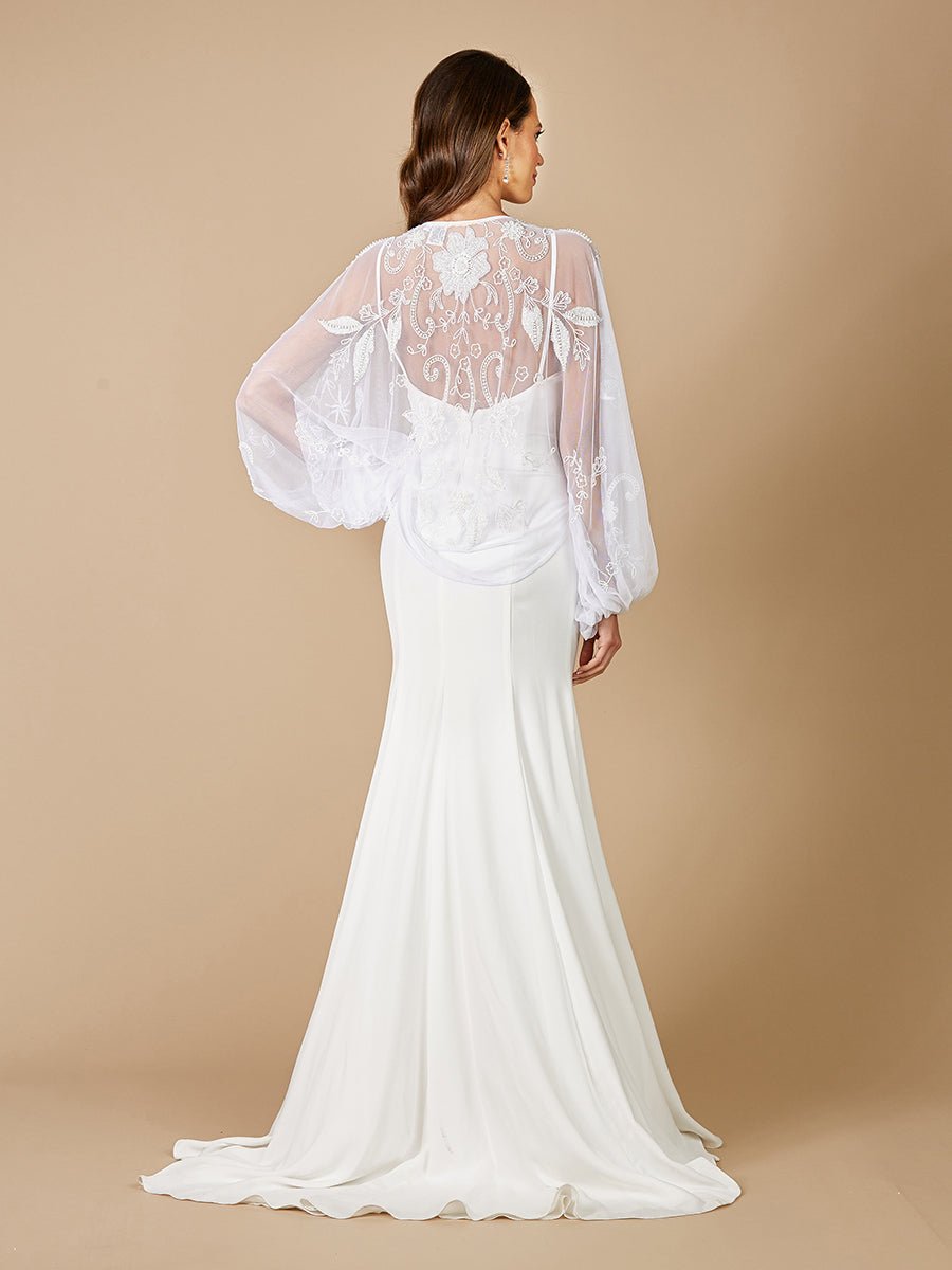 Gillian Beaded Bridal Jacket - Luzilly Bridal & Apparel