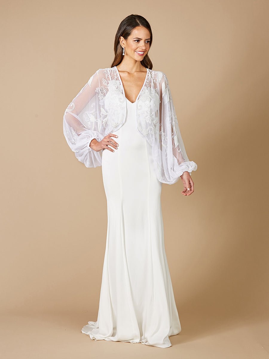 Gillian Beaded Bridal Jacket - Luzilly Bridal & Apparel