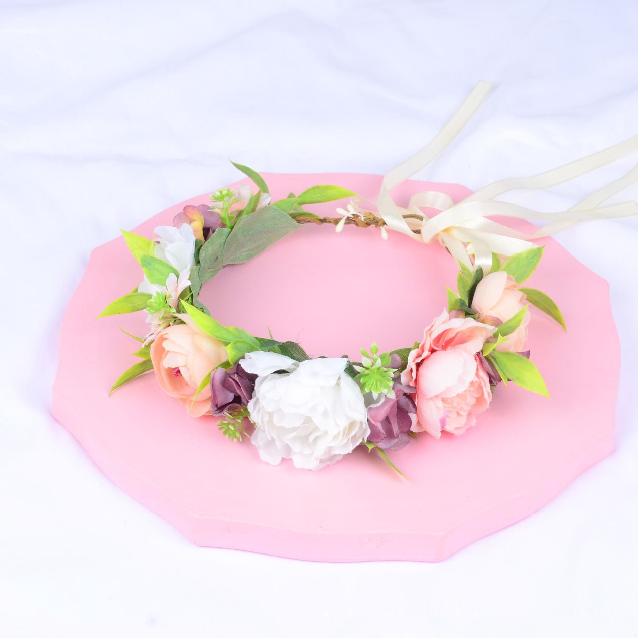 Girl's flower wreath, European and American popular headband, Korean style bride, wedding studio, outdoor photography, headwear - Luzilly Bridal & Apparel