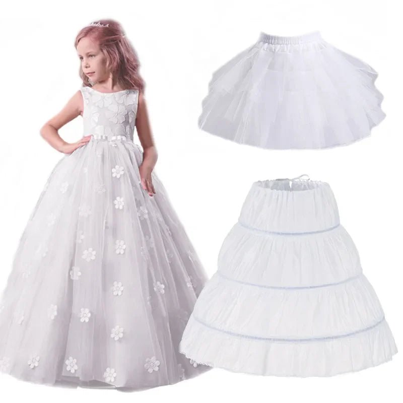 Girls' Ruffle Party Petticoat Underskirt - Luzilly Bridal & Apparel
