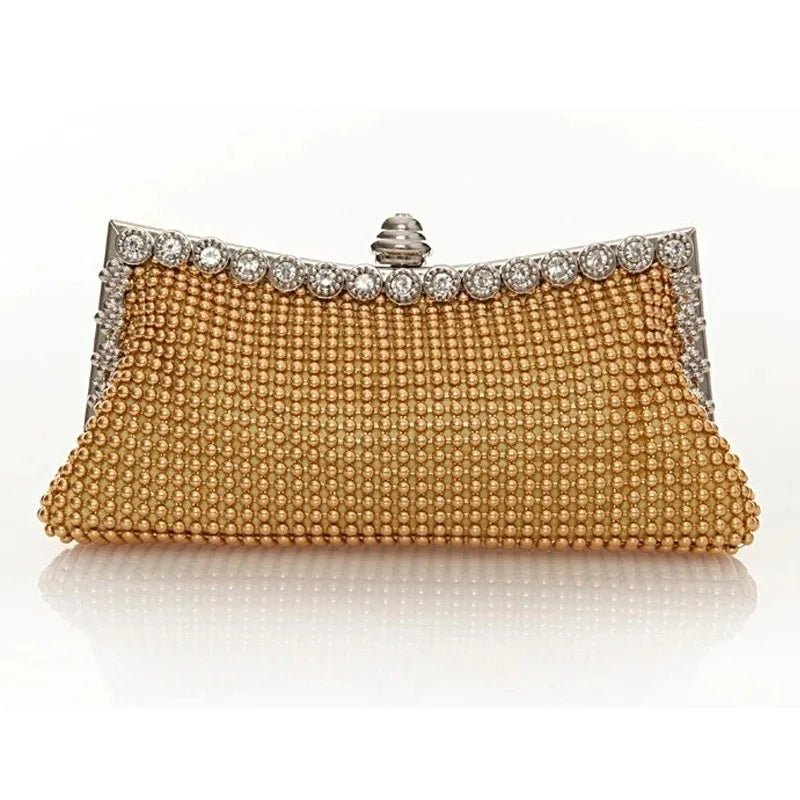 Glitter Beaded Evening Clutch - Luzilly Bridal & Apparel