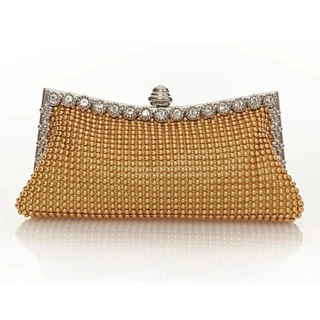 Glitter Beaded Evening Clutch - Luzilly Bridal & Apparel