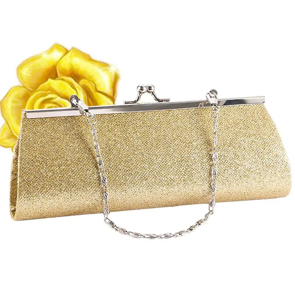 Glitter Chain Evening Clutch - Luzilly Bridal & Apparel