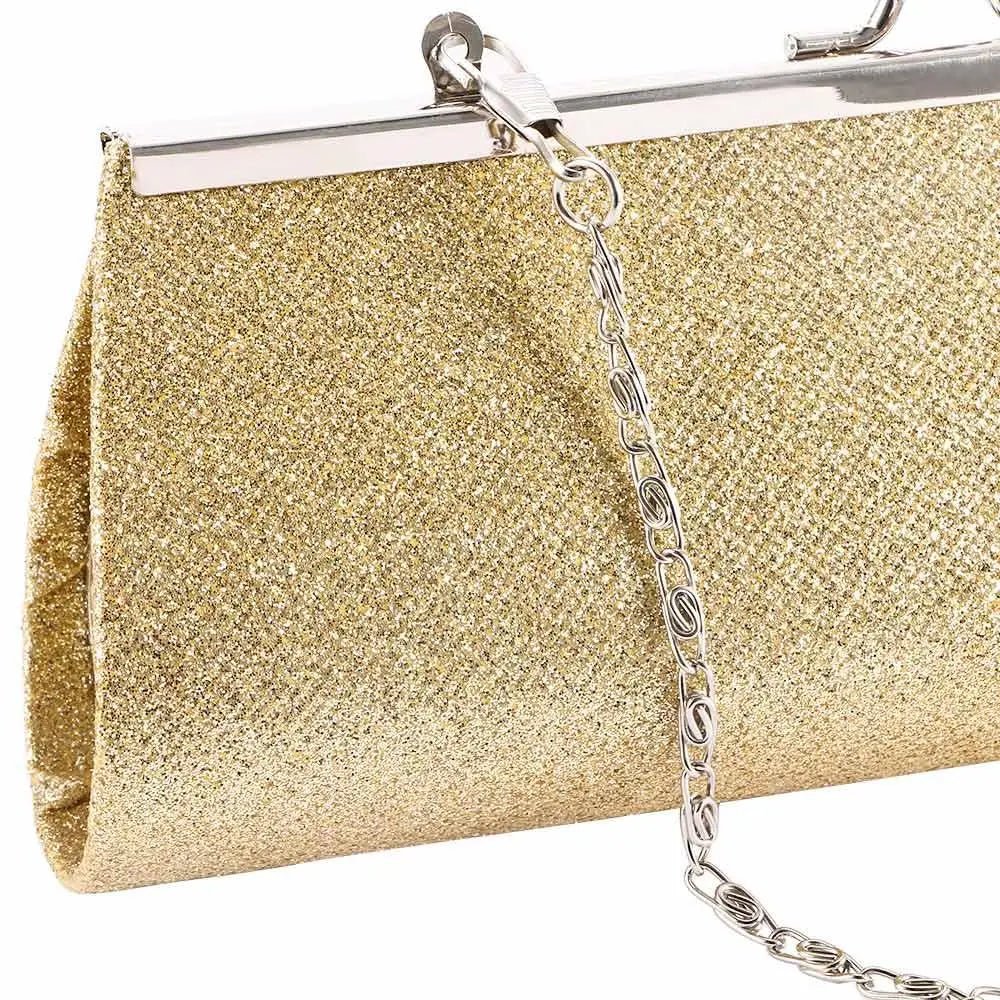 Glitter Chain Evening Clutch - Luzilly Bridal & Apparel