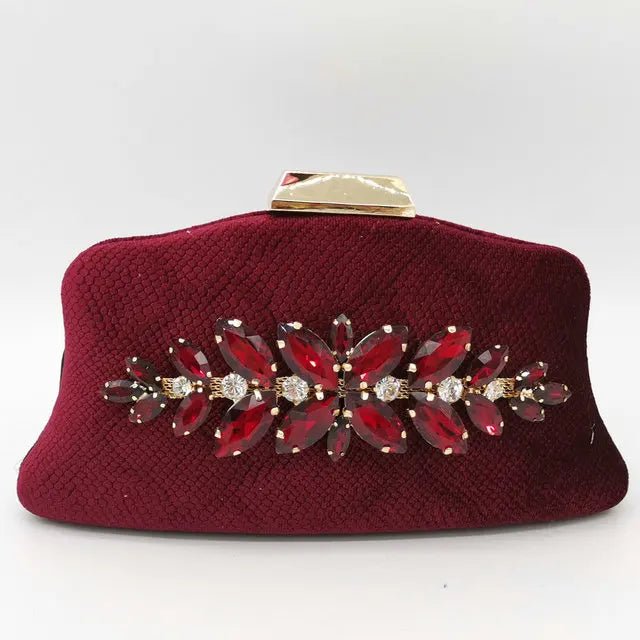 Glitter Crystal Evening Clutch - Luzilly Bridal & Apparel